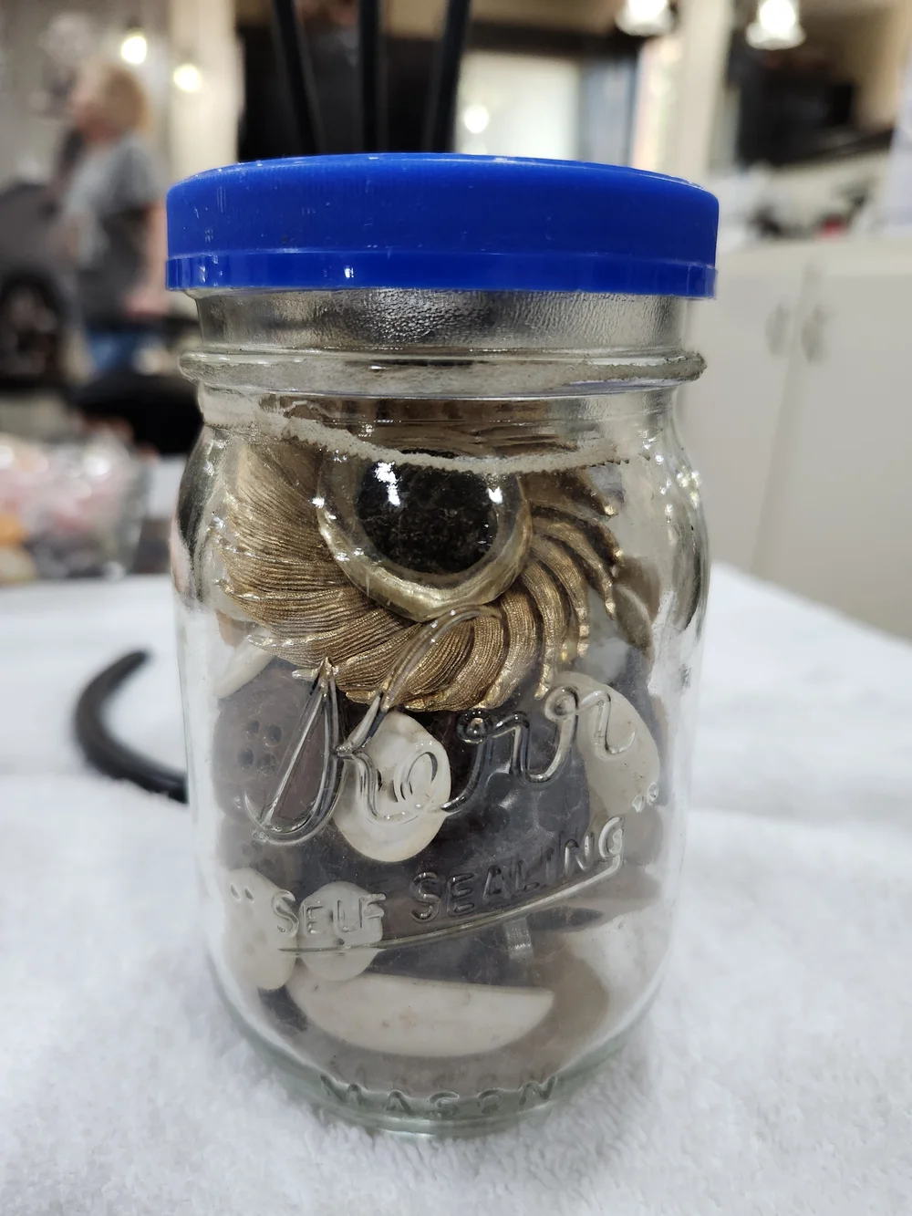 Kerr Glass Jar with Decorative Accents